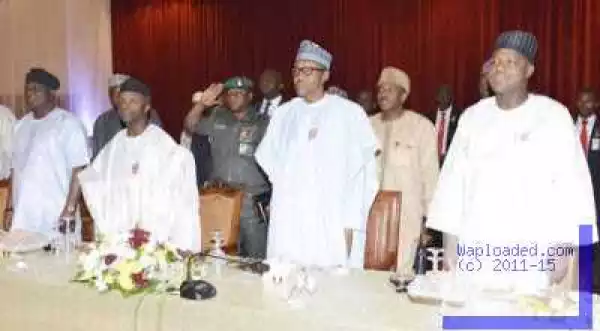 Photos: President Buhari Hosts House Of Reps Members At The Villa